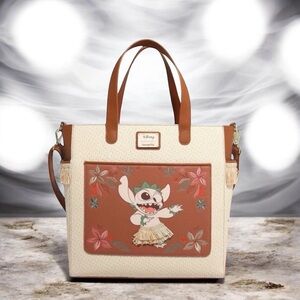 Disney Loungefly Lilo & Stitch Hula Stitch Convertible Tote Bag - Exclusive 🆕